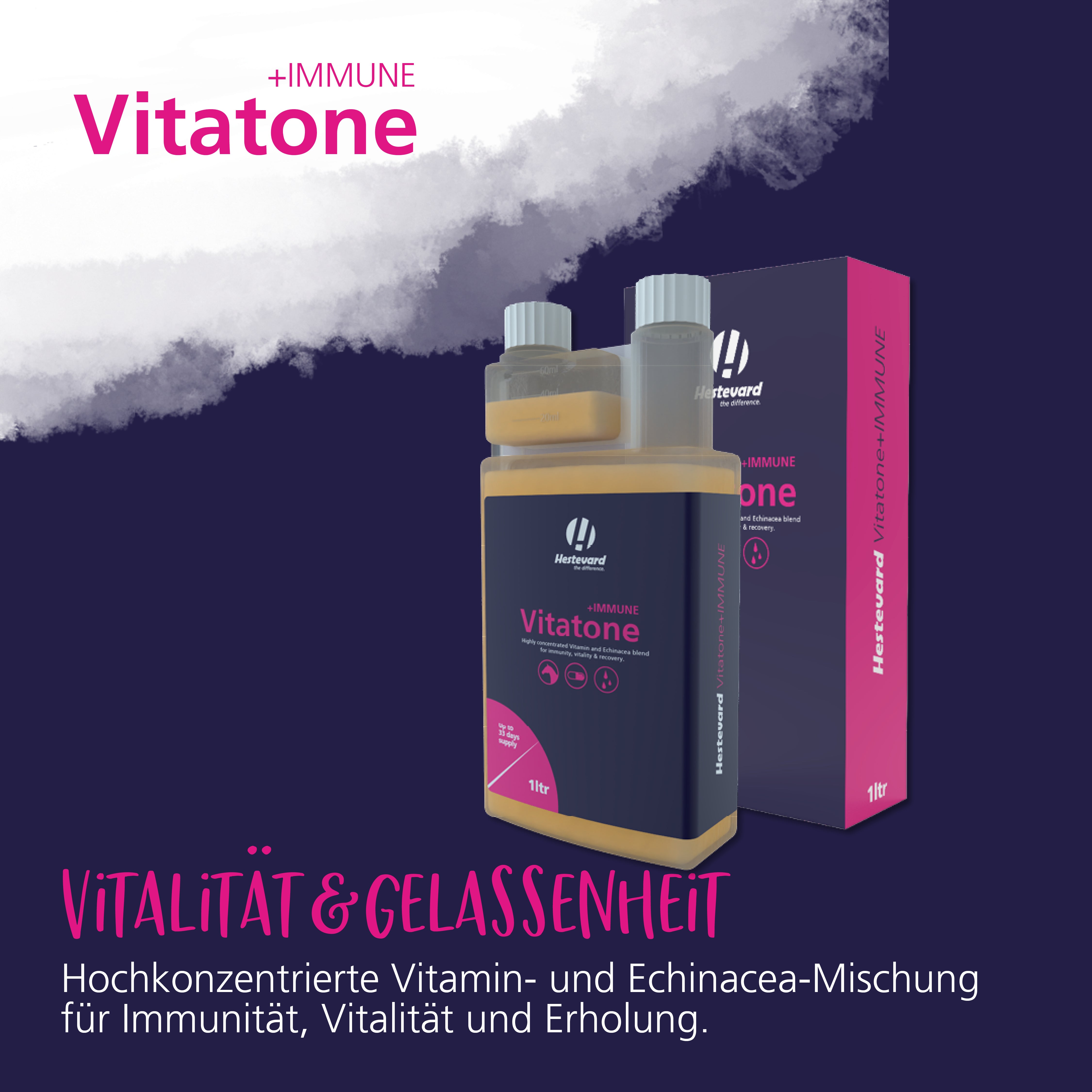 Hestevard Vitatone +IMMUNE Liquid 1ltr