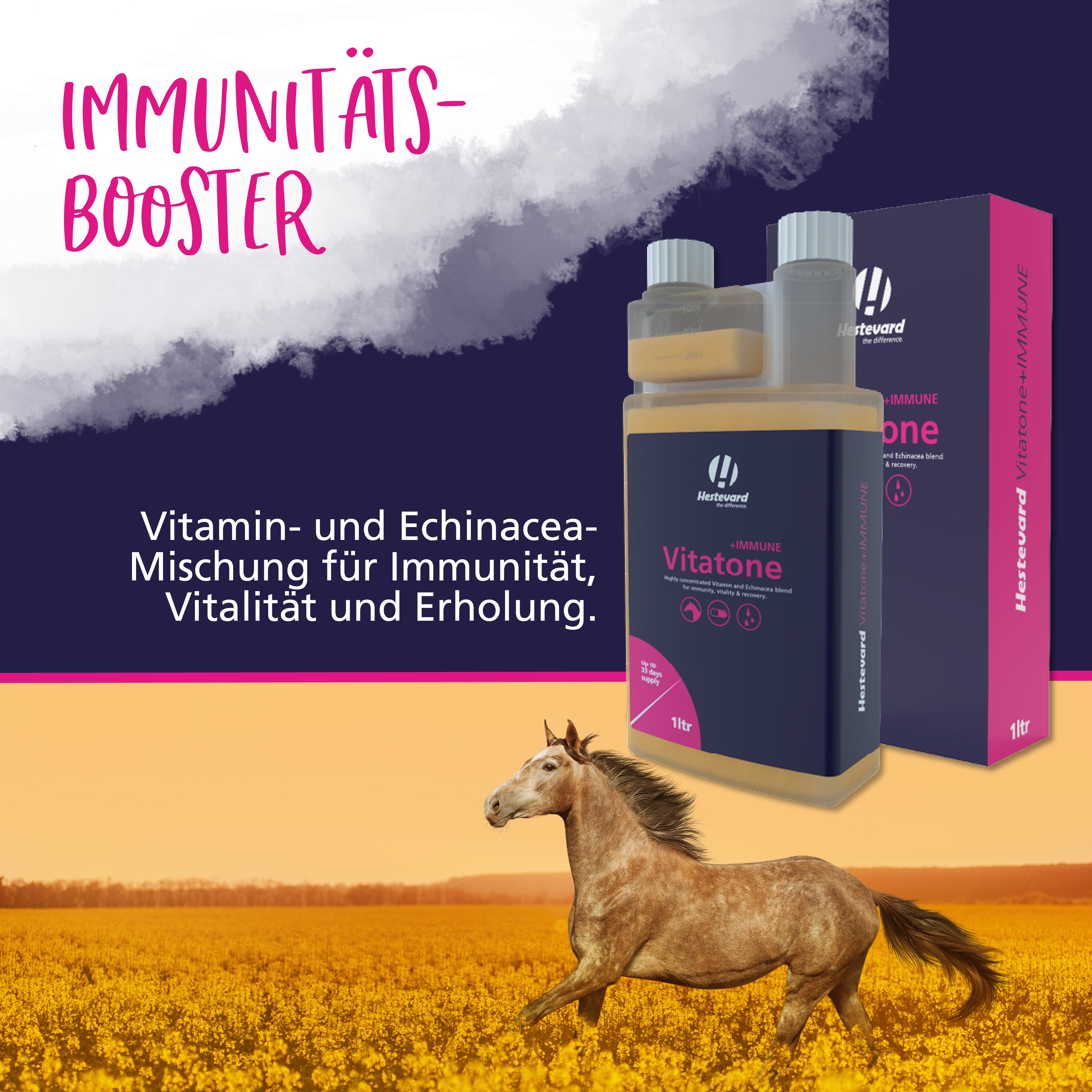 Hestevard Vitatone +IMMUNE Liquid 1ltr