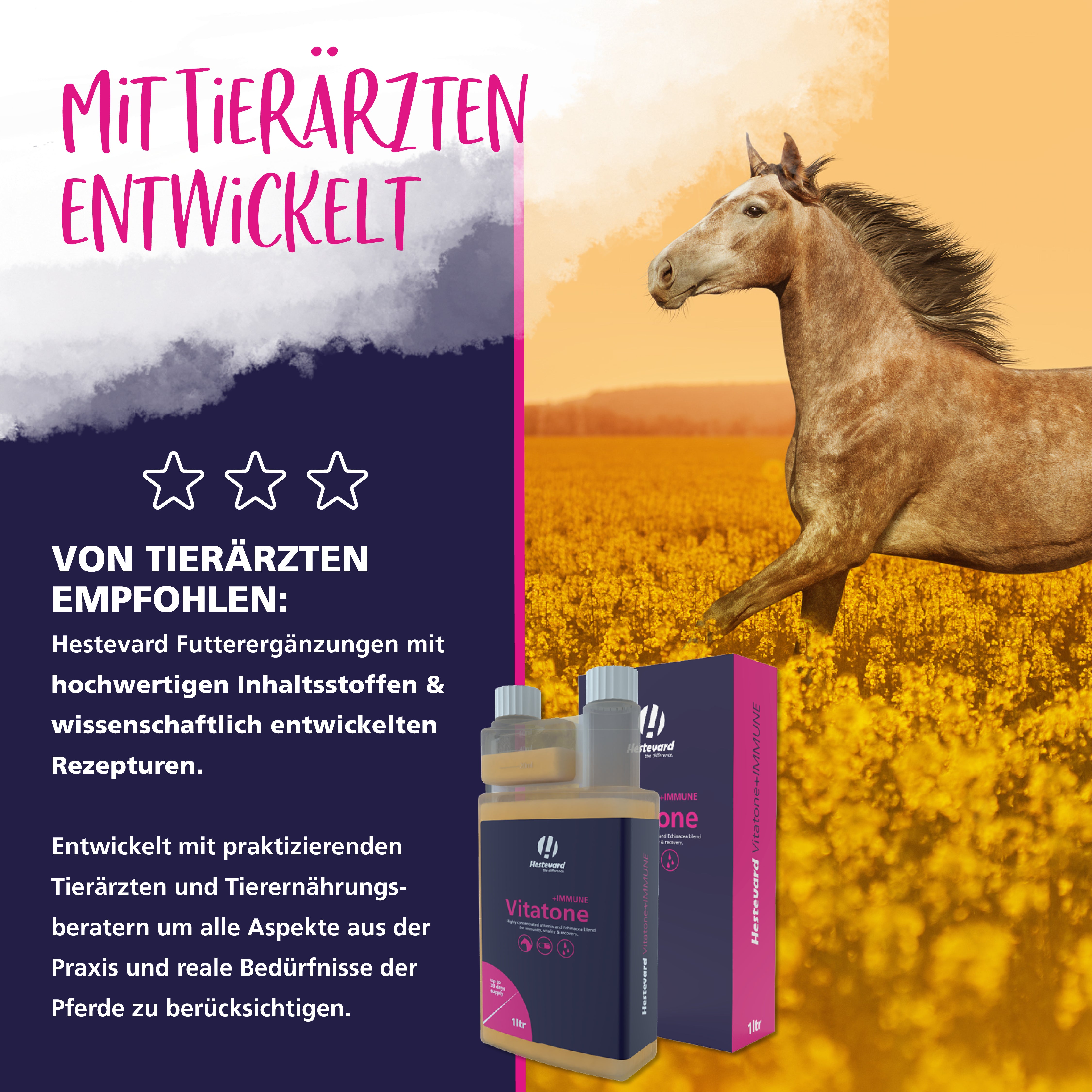 Hestevard Vitatone +IMMUNE Liquid 1ltr