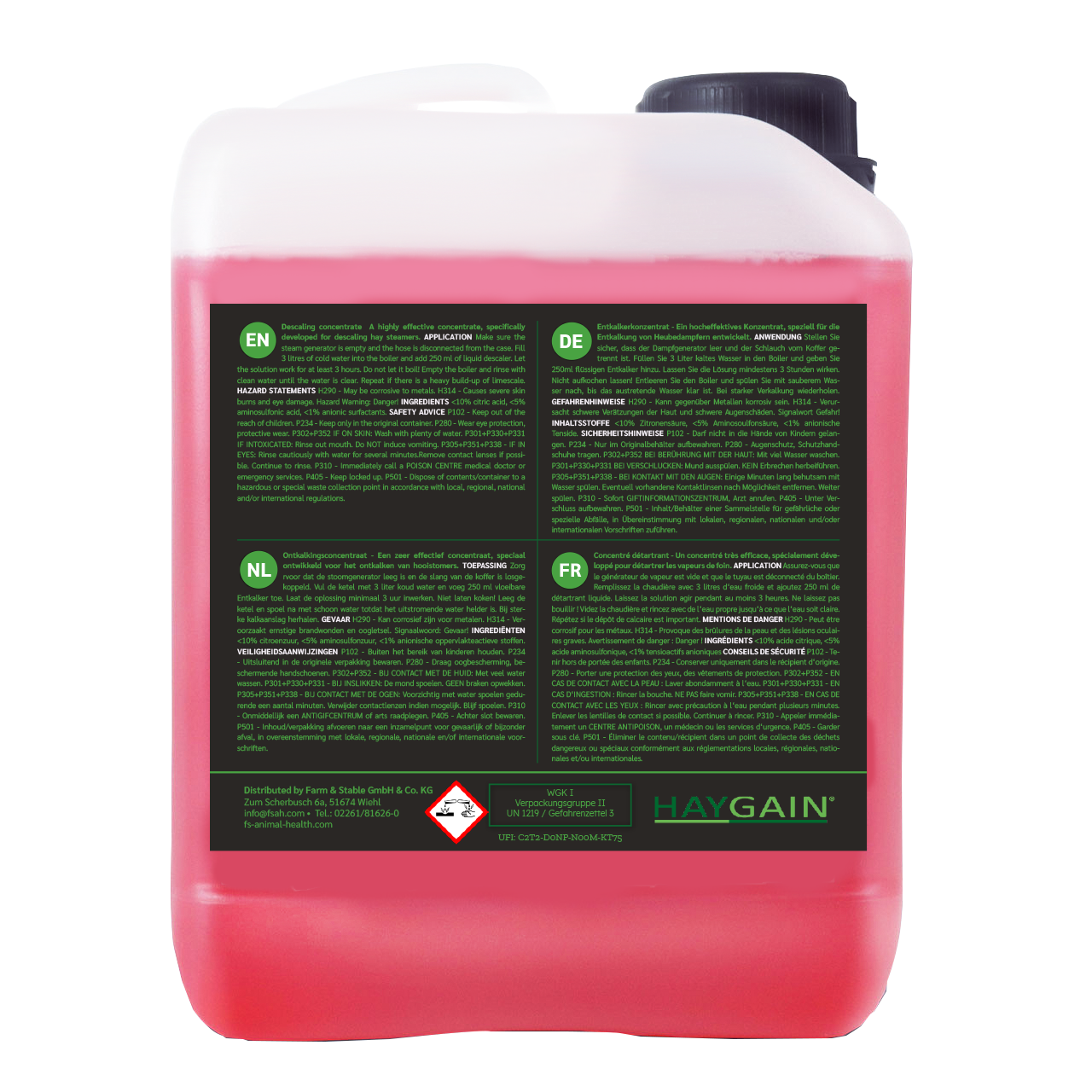 Haygain 360 Entkalker Konzentrat Flüssig 2,5 l