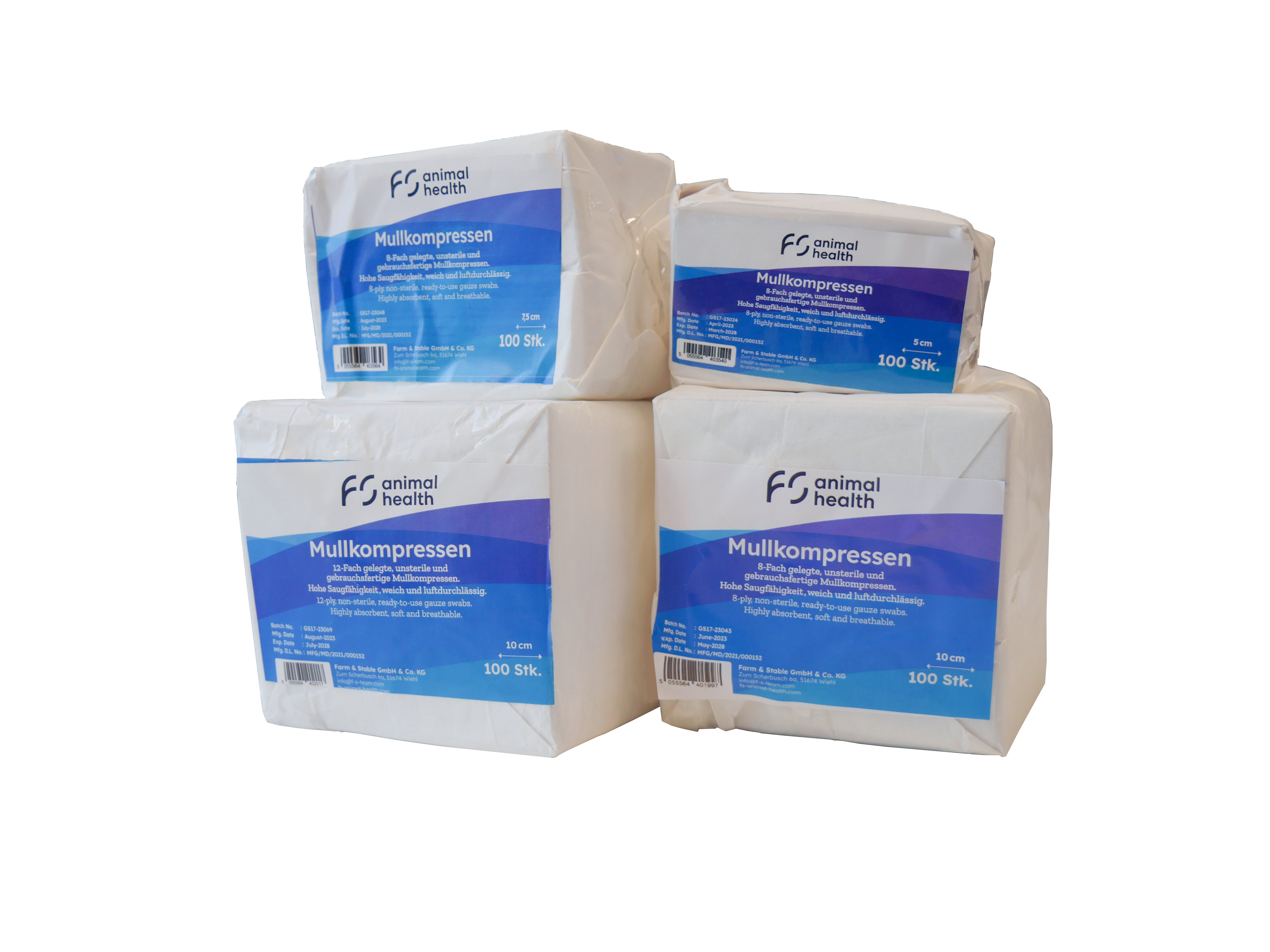 gauze compresses 100/pack